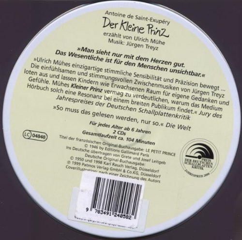 Der kleine Prinz (2 CDs) erzählt v. Ulrich Mühe