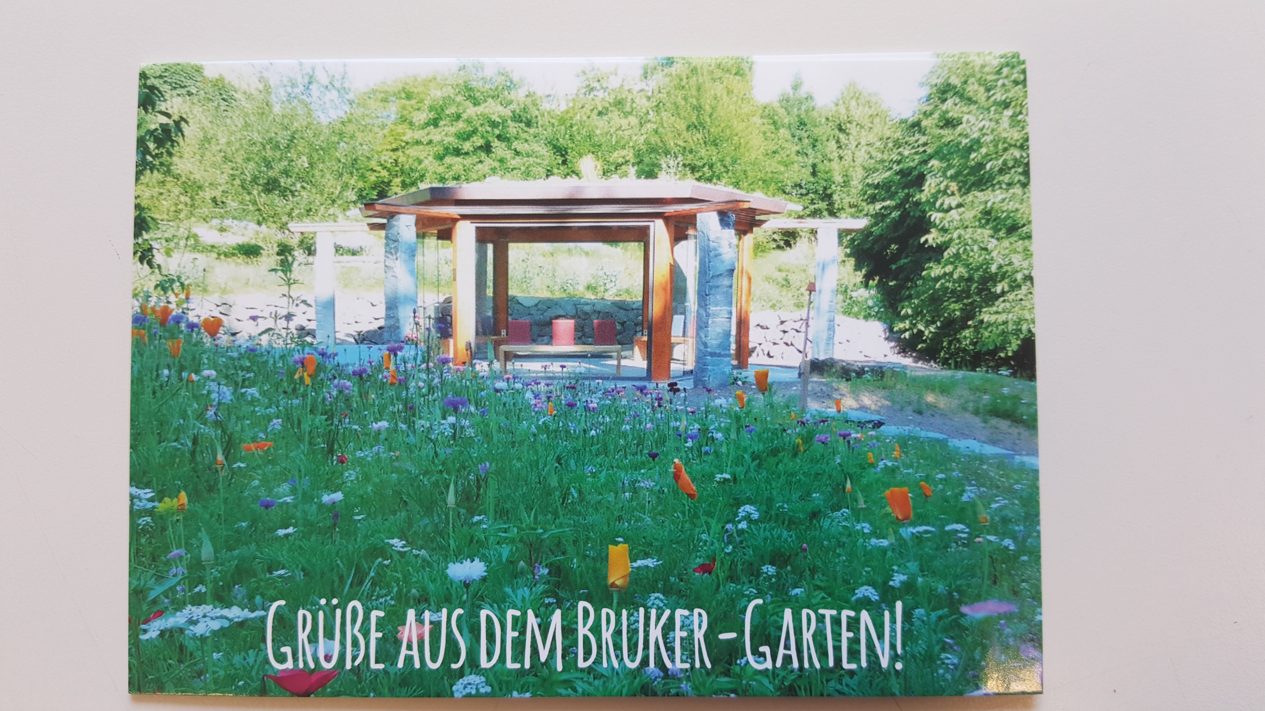 Postkarte " Bruker Garten"